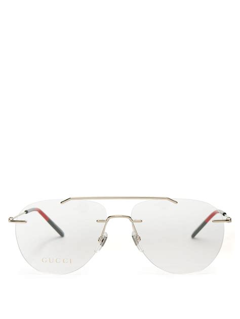 gucci rimless glasses|transparent gucci glasses.